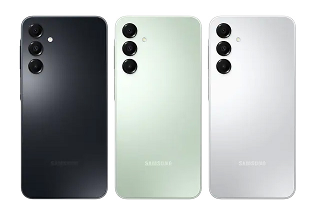 Samsung Galaxy A16 4G colors Black, Light Green and Gray
