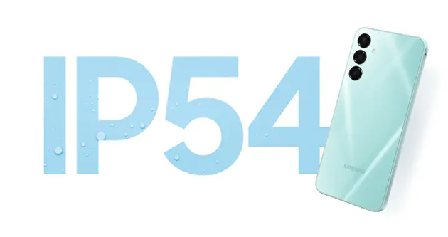 Samsung Galaxy A16 with IP54 rating