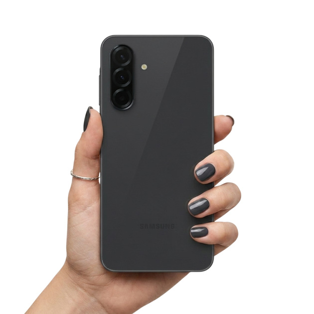 Samsung Galaxy A36 Black in hand Samsung Galaxy A36 Black in hand