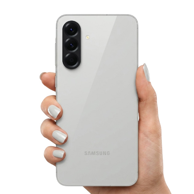 Samsung Galaxy A56 Lightgray in hand