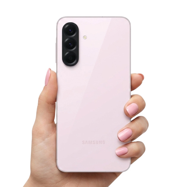 Samsung Galaxy A56 Pink in hand
