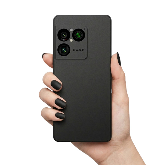 Sony Xperia 1 VIII Graphite Black in hand