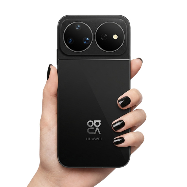 Huawei Nova 16 Ultr Black in hand
