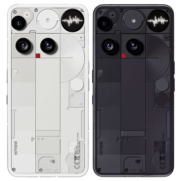 Nothing Phone 3 colors in White and Black Nothing Phone (3) colors in White and Black.