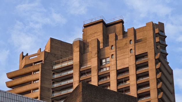 Photo taken with the Nothing Phone 3 telephoto lens showing a close up of the concrete Barbican building with Brutalist architecture in sunny weather Photo taken with the Nothing Phone (3) telephoto lens showing a close-up of the concrete Barbican building with Brutalist architecture in sunny weather.