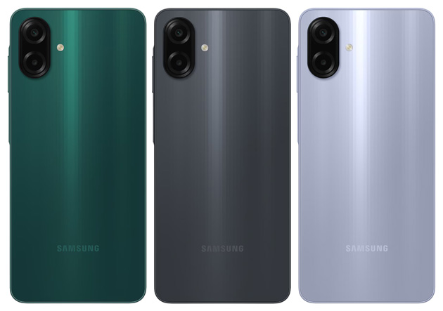 Samsung Galaxy A07 4G colors Dark Green Light Violet and Gray Samsung Galaxy A07 4G colors Dark Green, Light Violet, and Gray
